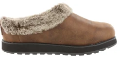 Walking|Slippers>Skechers Women's Bobs Keepsakes R E M Comfort Memory Foam Slippers Brown