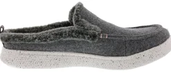 Walking>Skechers Women's Bobs Skipper Wild Wooly Memory Foam Slip On Slippers Gray