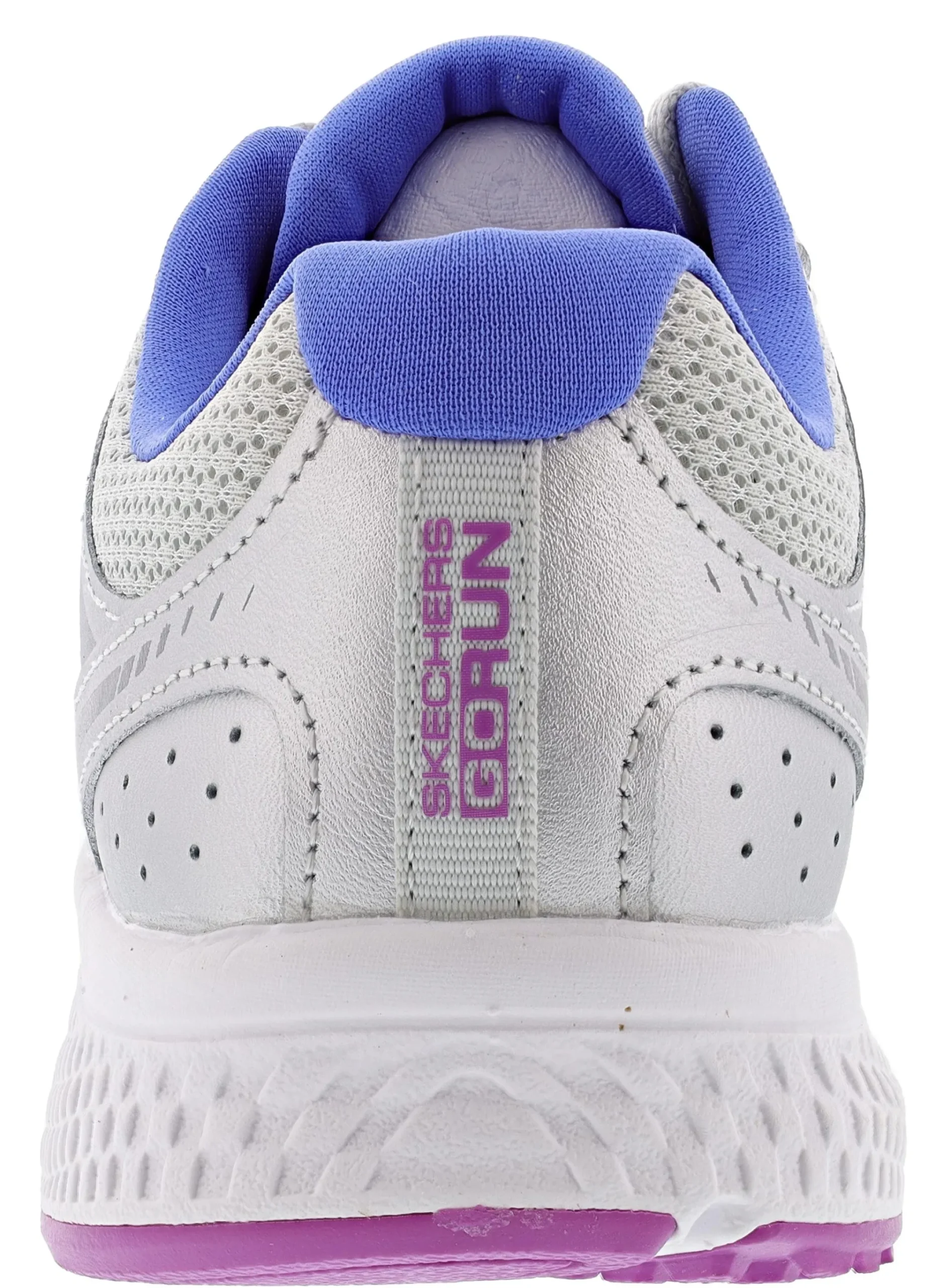Running>Skechers Women's Go Consistent Chandra Wide Width Running Shoes Silver/Purple