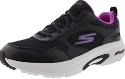 Running>Skechers Women's Go Run Arch Fit Easy Road Running Shoes Black/Purple
