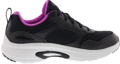Running>Skechers Women's Go Run Arch Fit Easy Road Running Shoes Black/Purple