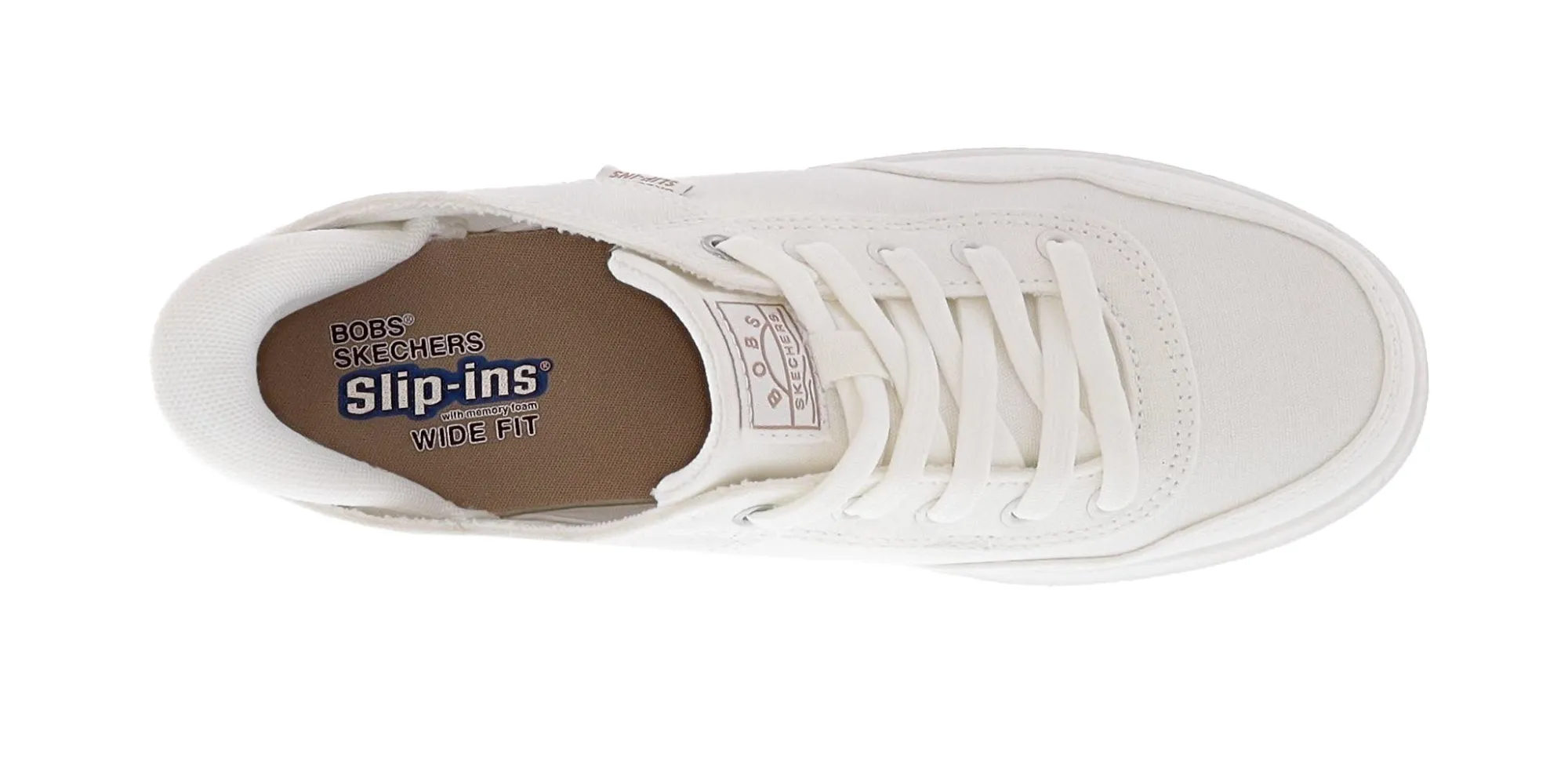 Wide Width Shoes>Skechers Women's Slip-Ins: Bobs D'vine- So Devoted Canvas Upper Shoes
