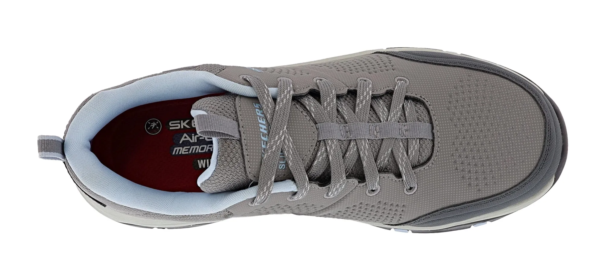 Slip Resistant>Skechers Women's Work: Trego- Astallet CT Industrial Shoes Gray/Aqua