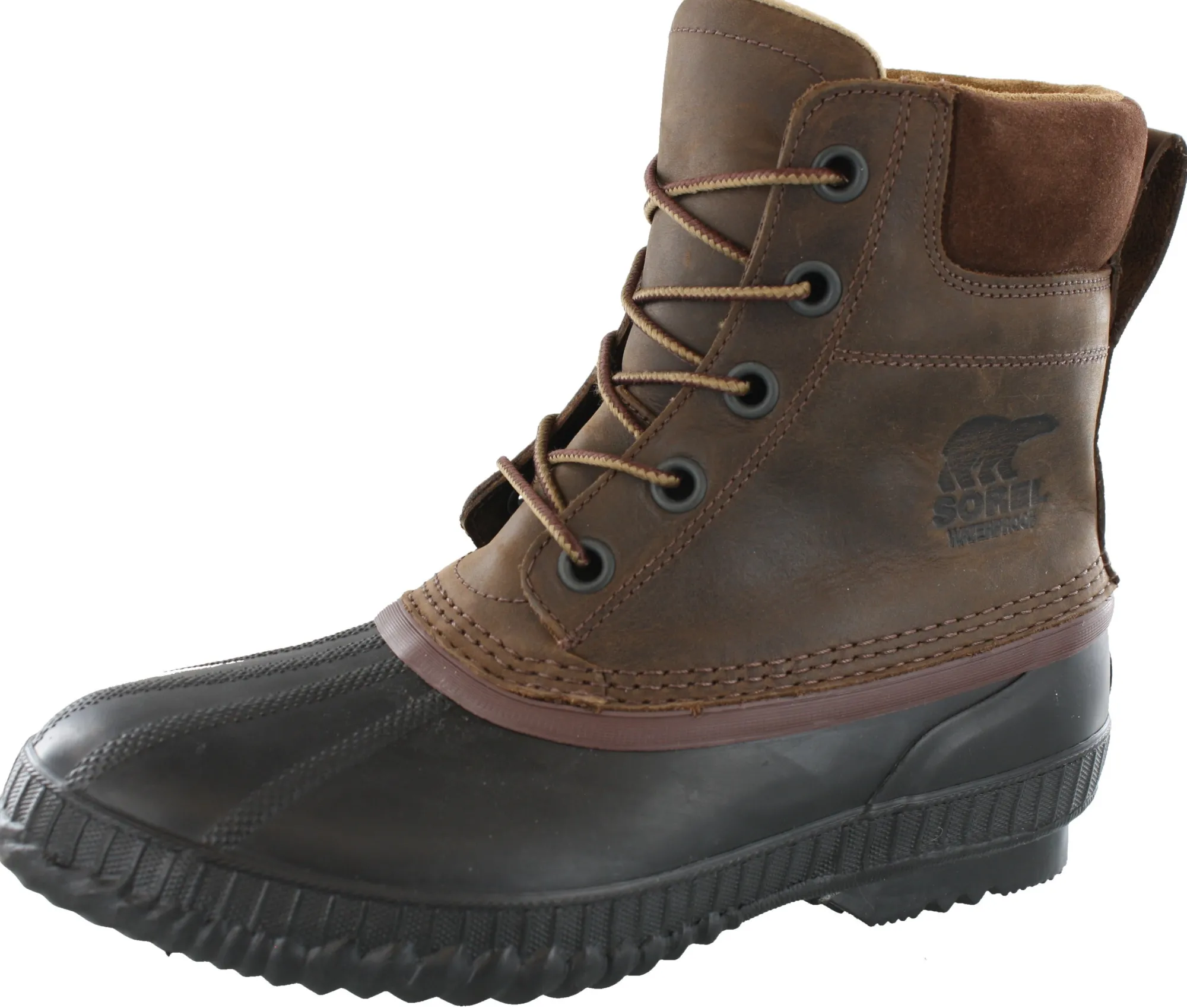 Boots>Sorel Men Waterproof Lightweight Gripping Snow Winter Boots Tobacco/Black