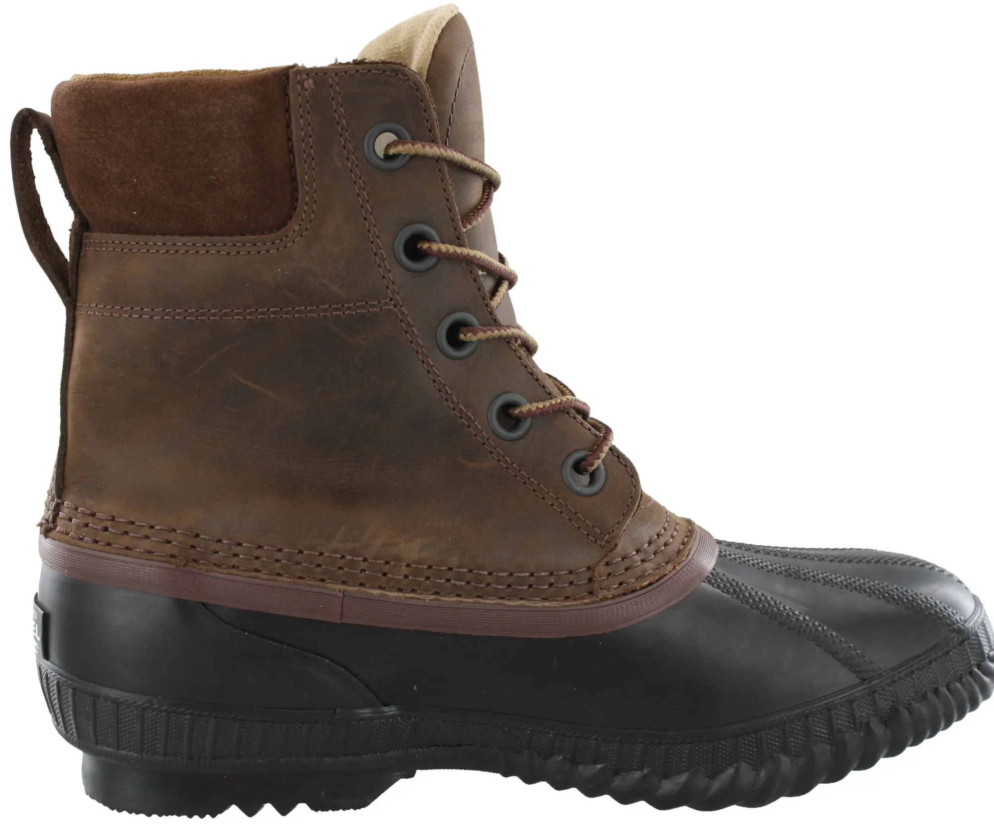 Boots>Sorel Men Waterproof Lightweight Gripping Snow Winter Boots Tobacco/Black