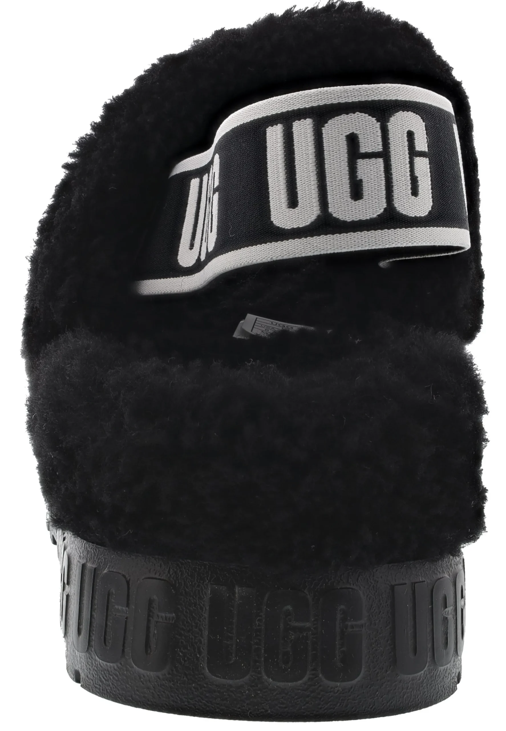 Slippers>UGG Oh Fluffita Women’s Platform Slingback Slippers Black